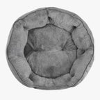 Panier pour Chien Rond Gris avec Rebord