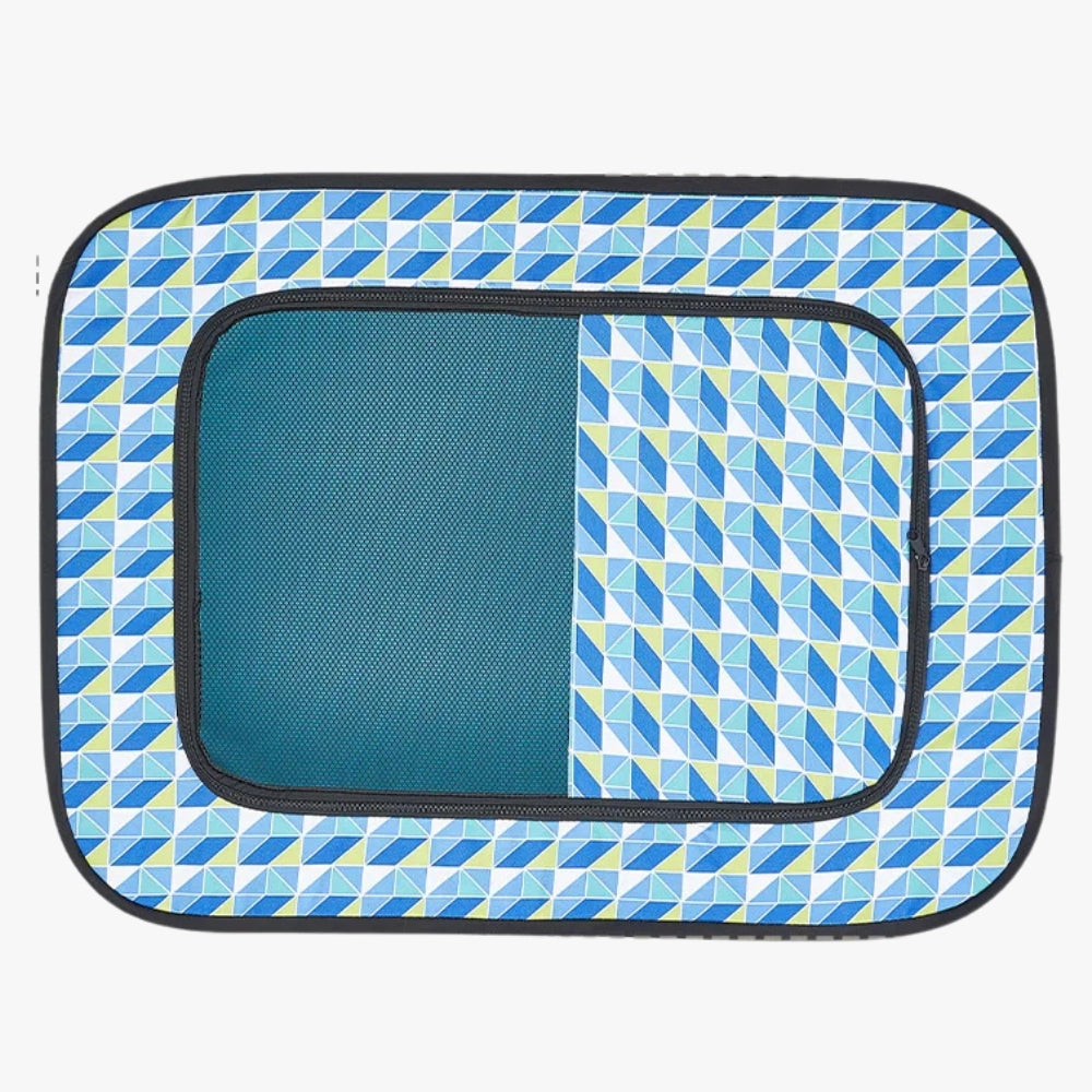 Tente pour Chien Pliable Rectangulaire Bleue