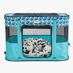 Tente pour Chien Pliable Rectangulaire Bleue