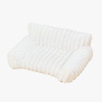 canape-pour-chien-blanc-moelleux-vide