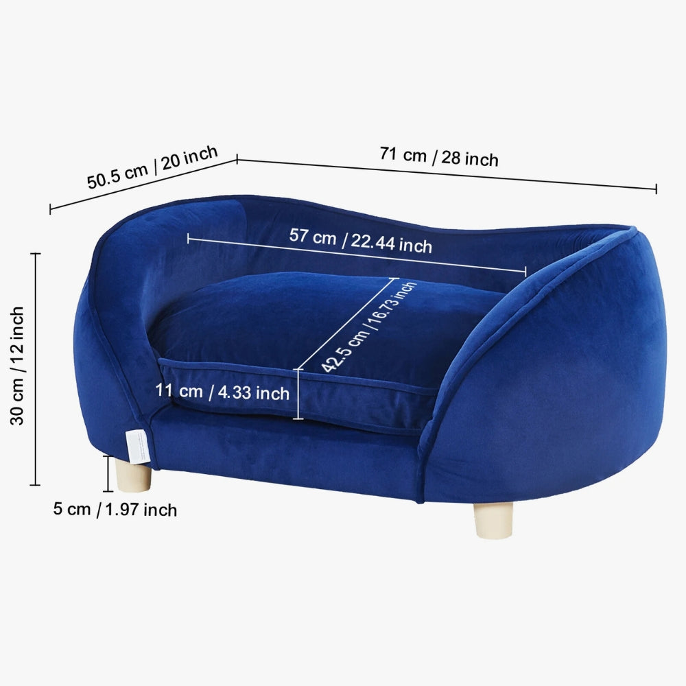 canape-pour-chien-bleu-dimensions