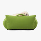 canape-pour-petit-chien-vert-dos
