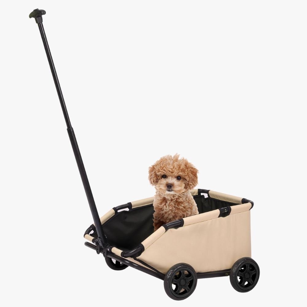 chariot-de-transport-pour-chien-beige