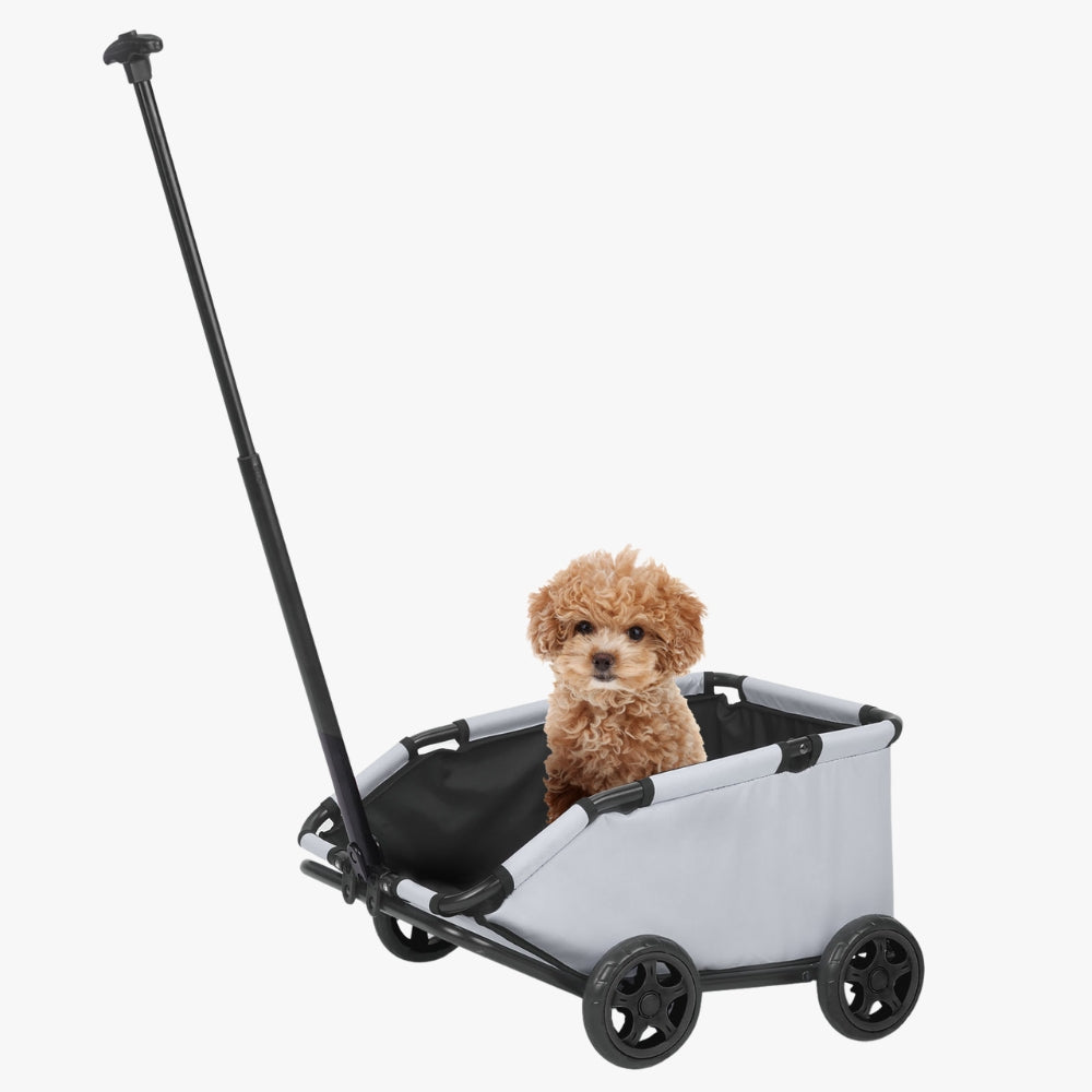 chariot-de-transport-pour-chien-gris