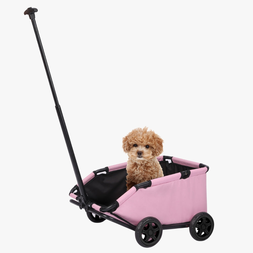 chariot-de-transport-pour-chien-rose