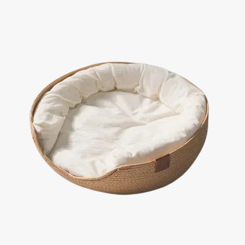 corbeille-pour-petit-chien-tressee-vide