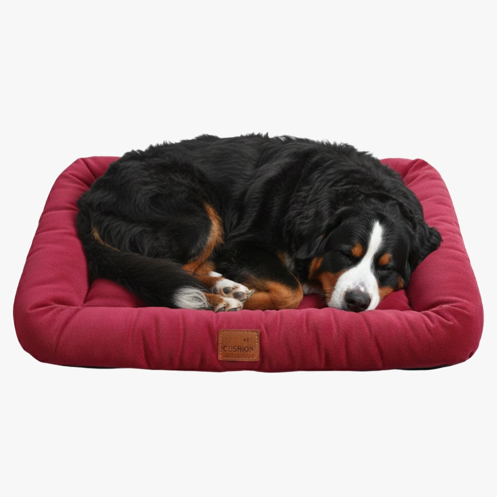 coussin-moelleux-pour-chien-dehoussable-rouge