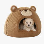 igloo-pour-petit-chien-ours-cote