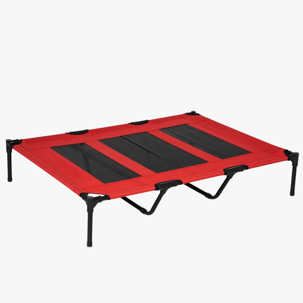 lit-de-camp-pour-chien-rouge-angle