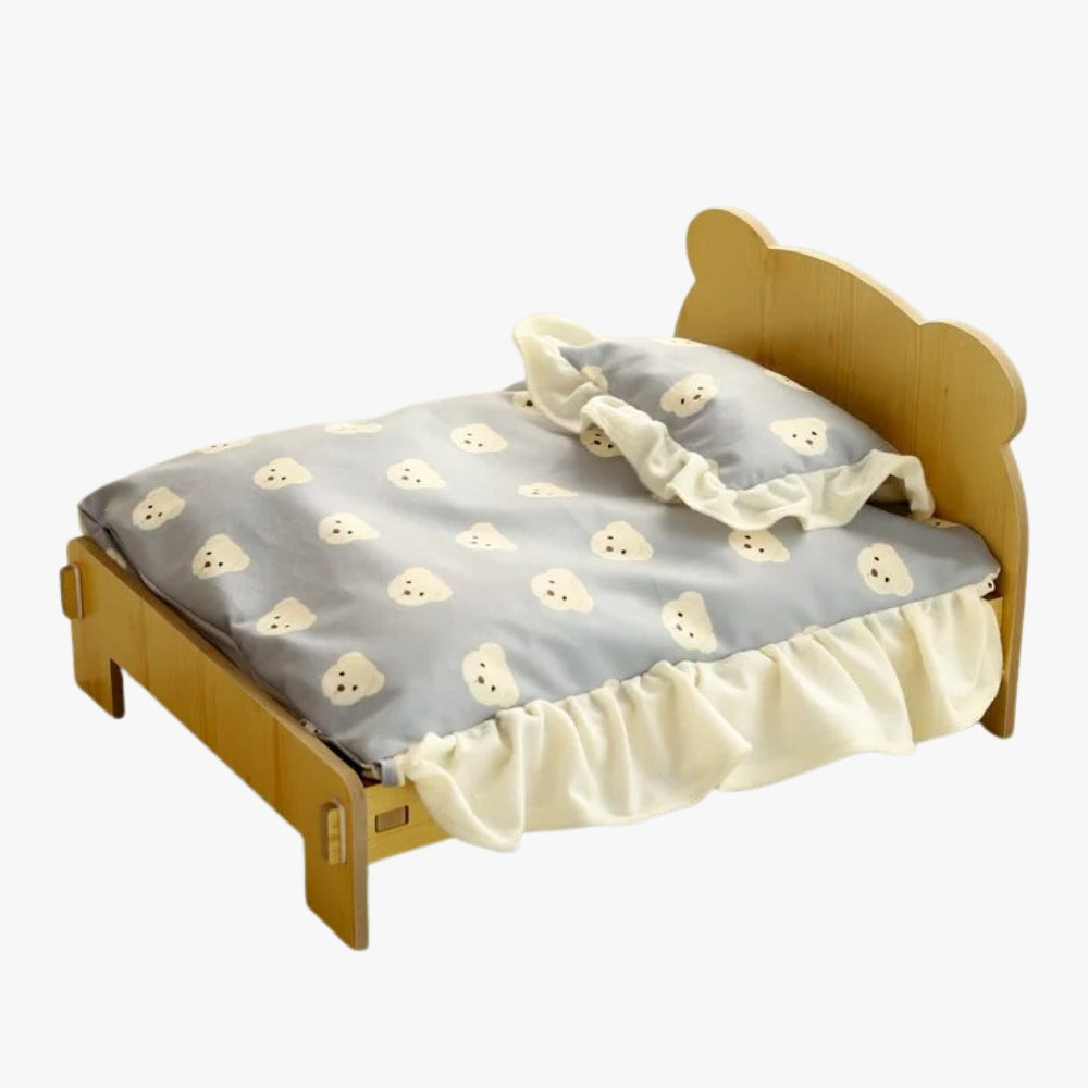 lit-en-bois-pour-petit-chien-bleu