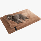 lit-pour-chien-avec-coussin-marron-cafe
