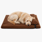 lit-pour-chien-avec-coussin-marron