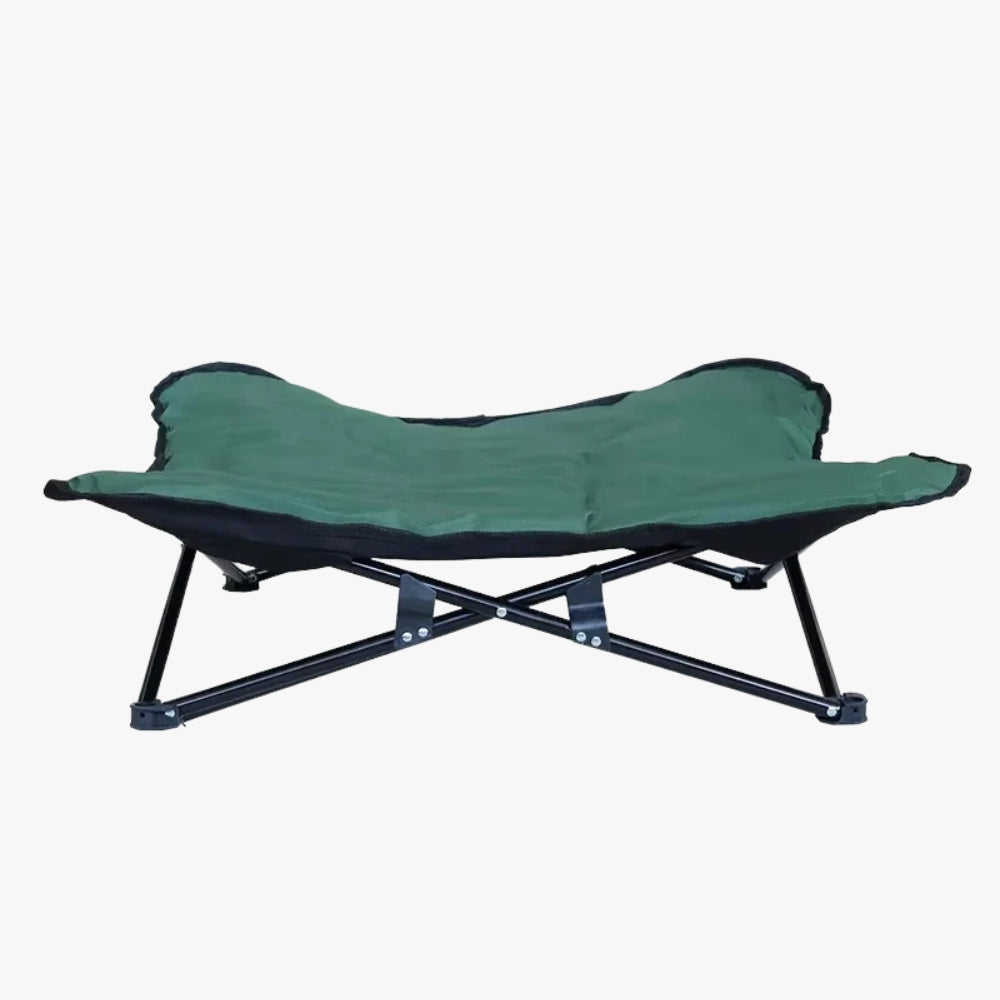 lit-pour-chien-pliable-vert-face