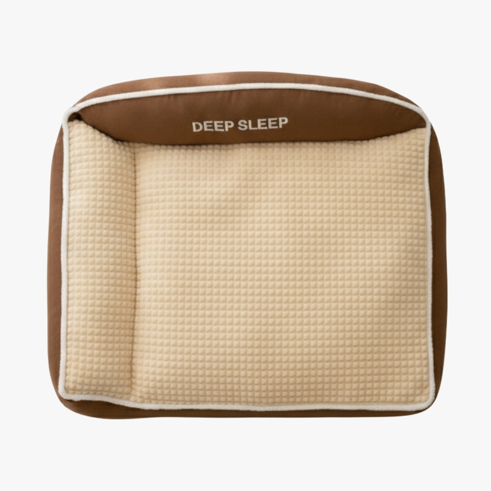 matelas-pour-chien-marron-dessus