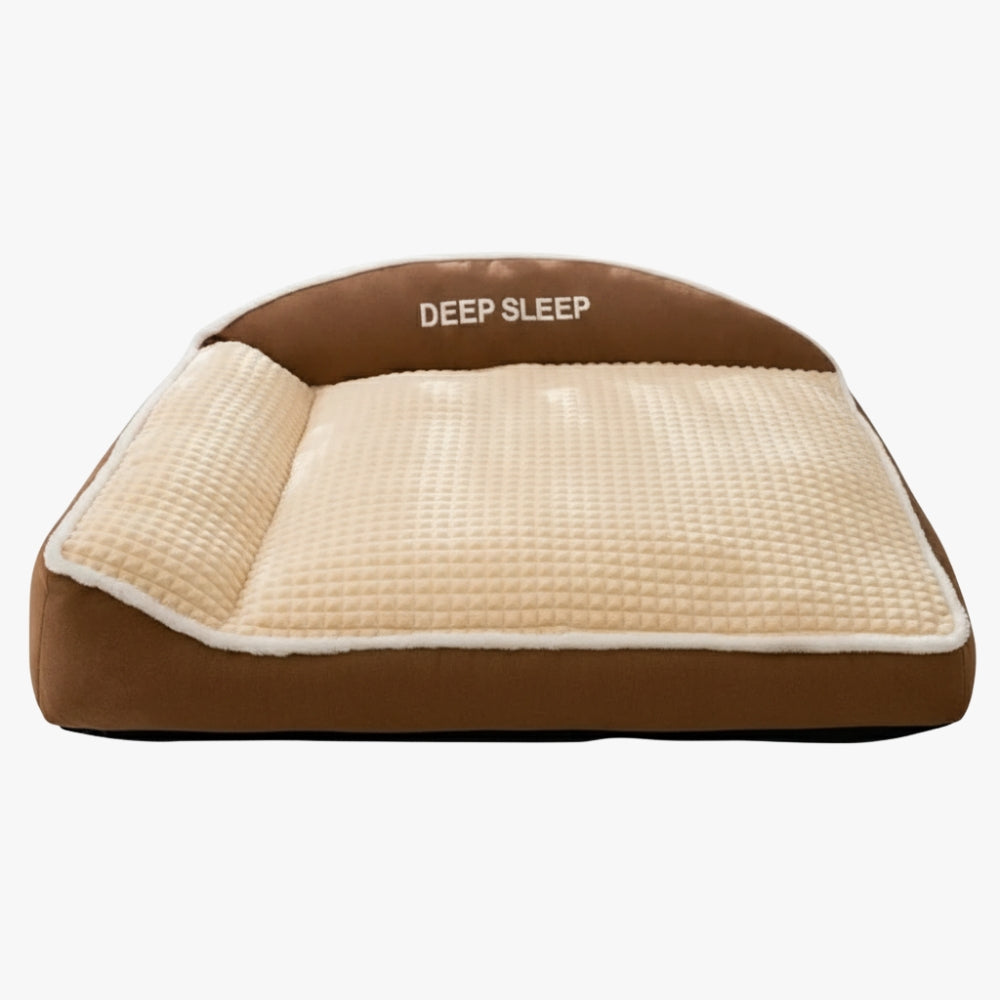 matelas-pour-chien-marron-vide-face