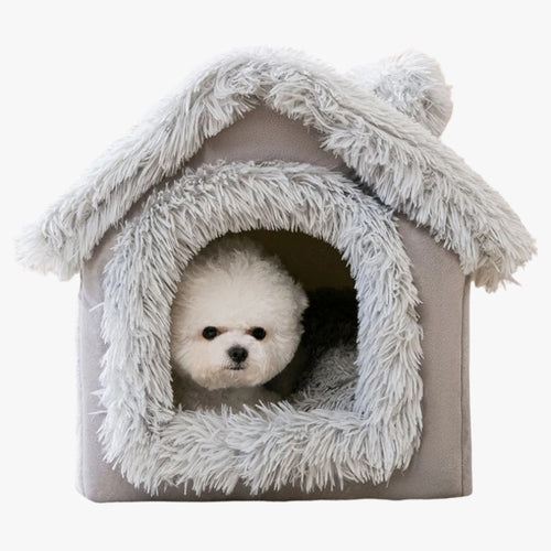 niche-en-fourrure-pour-chien-grise-s