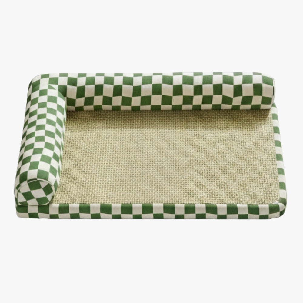 panier-angle-pour-chien-carreaux-dessus