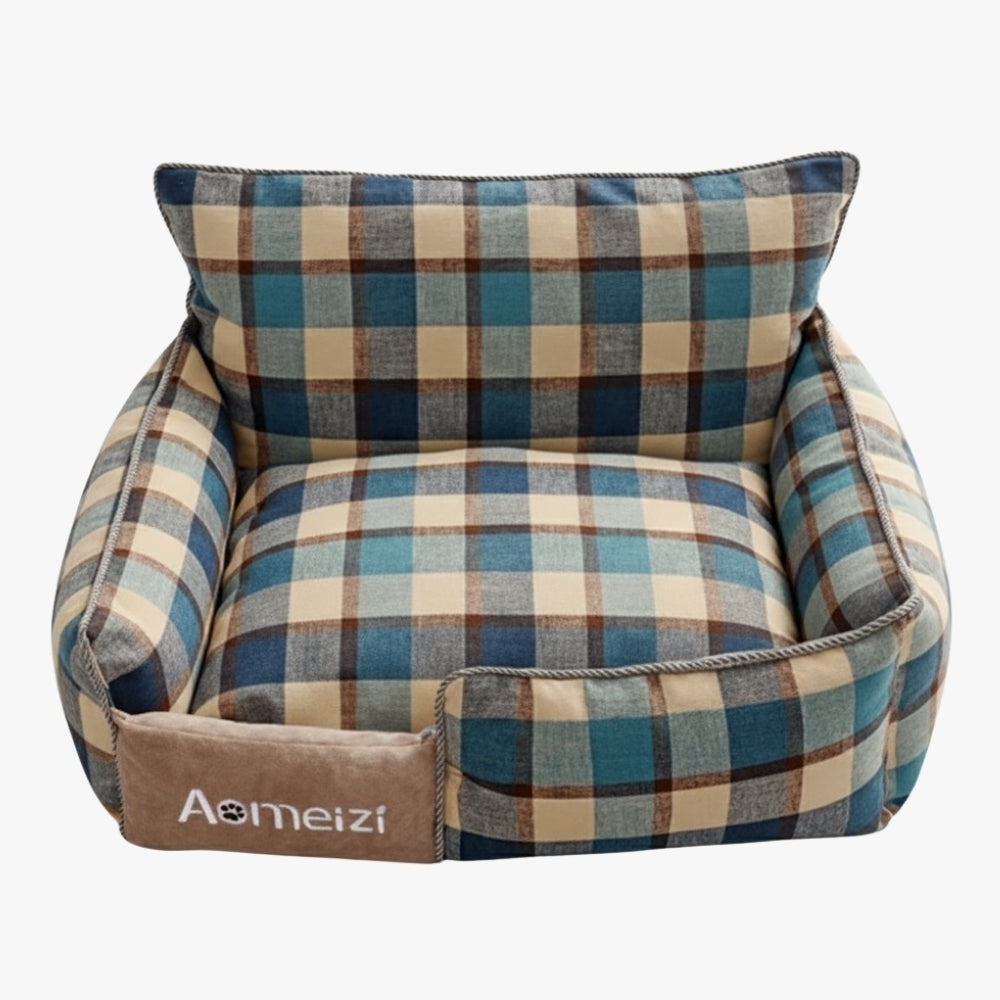 panier-canape-pour-chien-carreaux-dessus