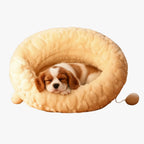 panier-chaussette-pour-chien-marron-face