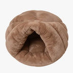 panier-chausson-pour-chien-marron-dessus