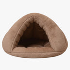 panier-chausson-pour-chien-marron-face