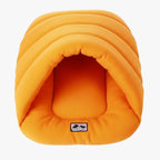 panier-chausson-pour-petit-chien-orange-dessus