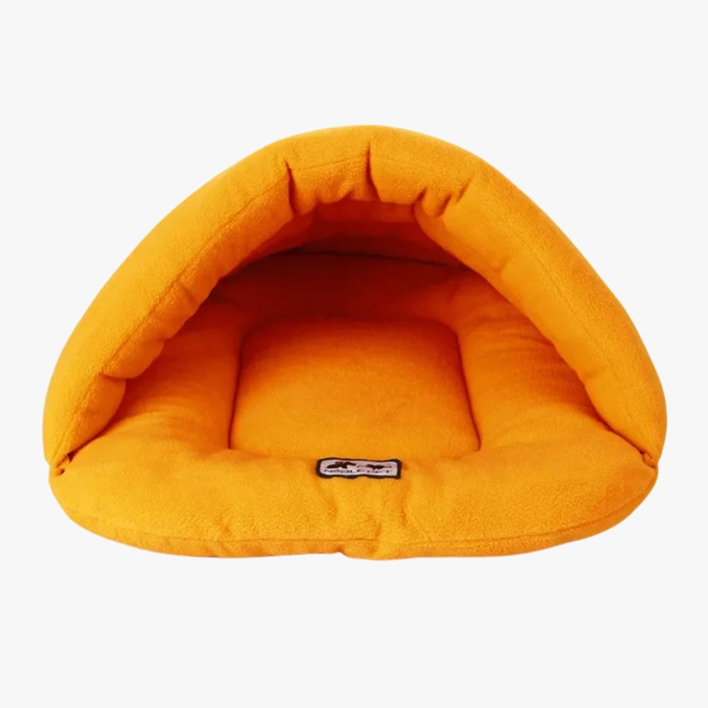 panier-chausson-pour-petit-chien-orange-face