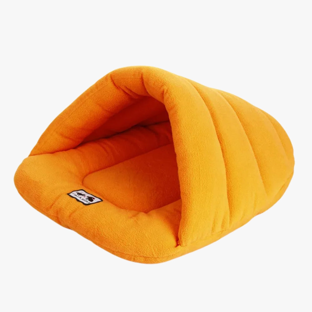 panier-chausson-pour-petit-chien-orange-vide