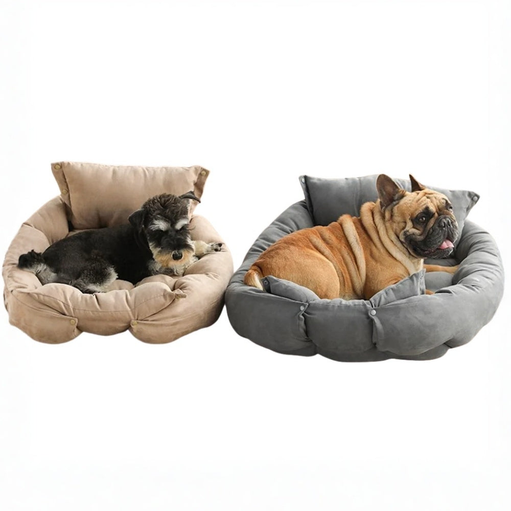 panier-coussin-pour-chien-gris-beige