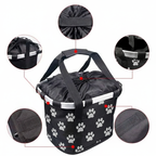 panier-de-velo-pour-chien-noir-motif-pattes-closeups