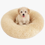 panier-donut-pour-chien-beige-avant