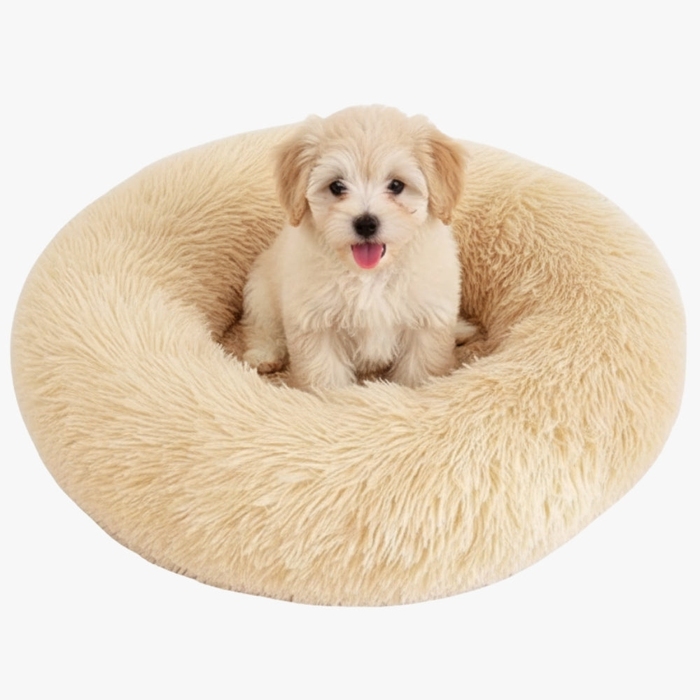 panier-donut-pour-chien-beige-avant