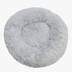 panier-donut-pour-chien-gris-clair-dessus