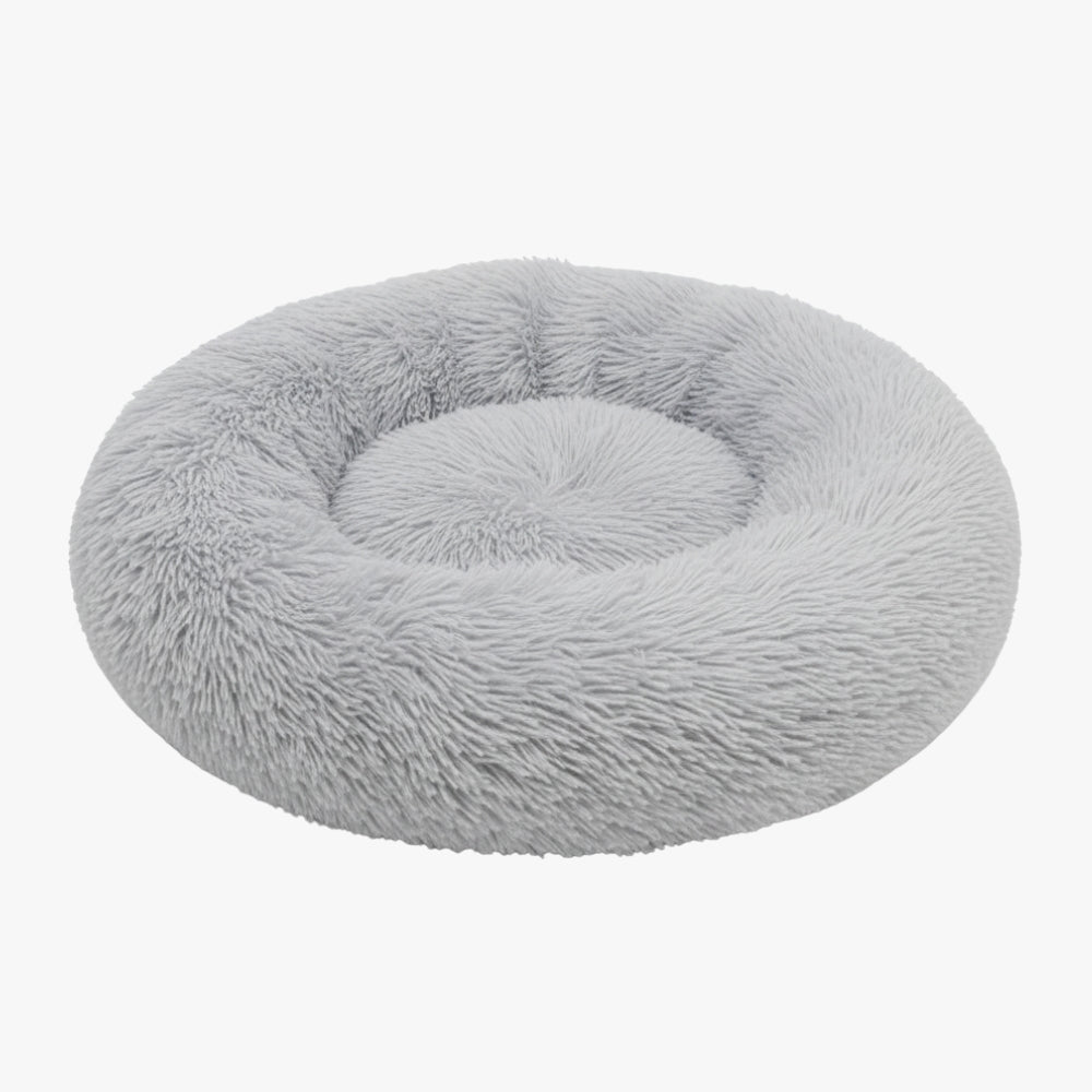 panier-donut-pour-chien-gris-clair-vide