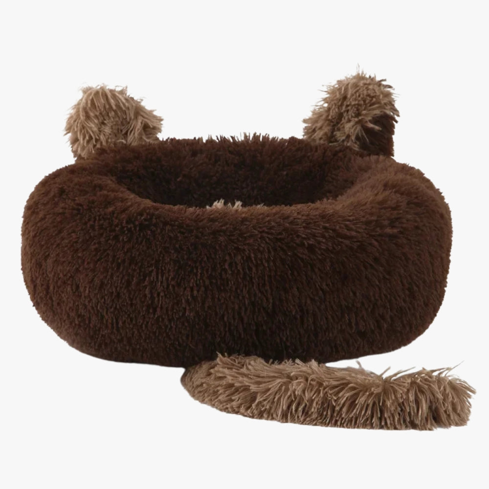 panier-donut-pour-chien-original-marron-fonce