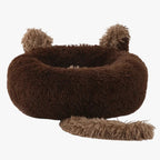 panier-donut-pour-chien-original-marron-fonce