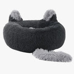 panier-donut-pour-chien-original-noir