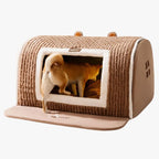 panier-ferme-pour-petit-chien-marron-entree