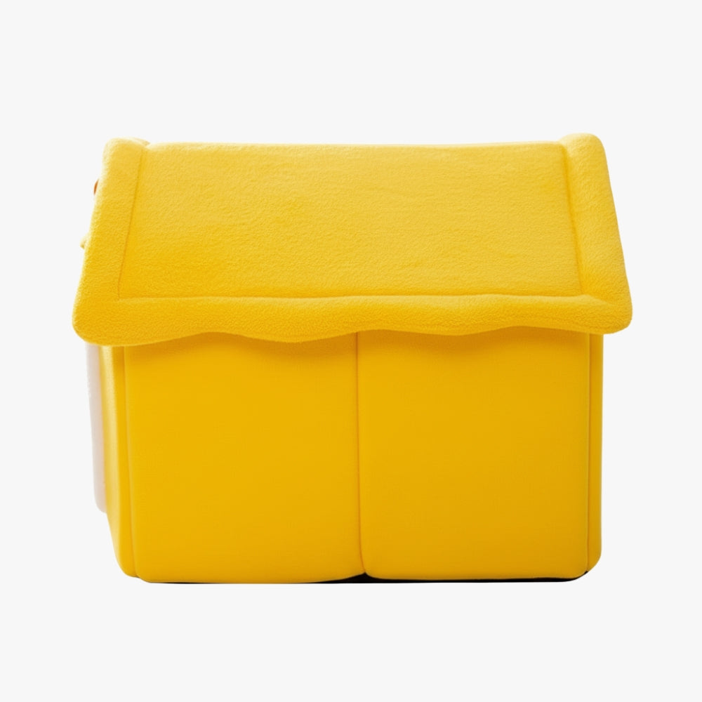panier-niche-pour-chien-jaune-cote