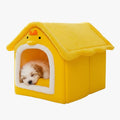 panier-niche-pour-chien-jaune