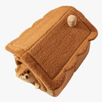 panier-niche-pour-chien-marron-dessus