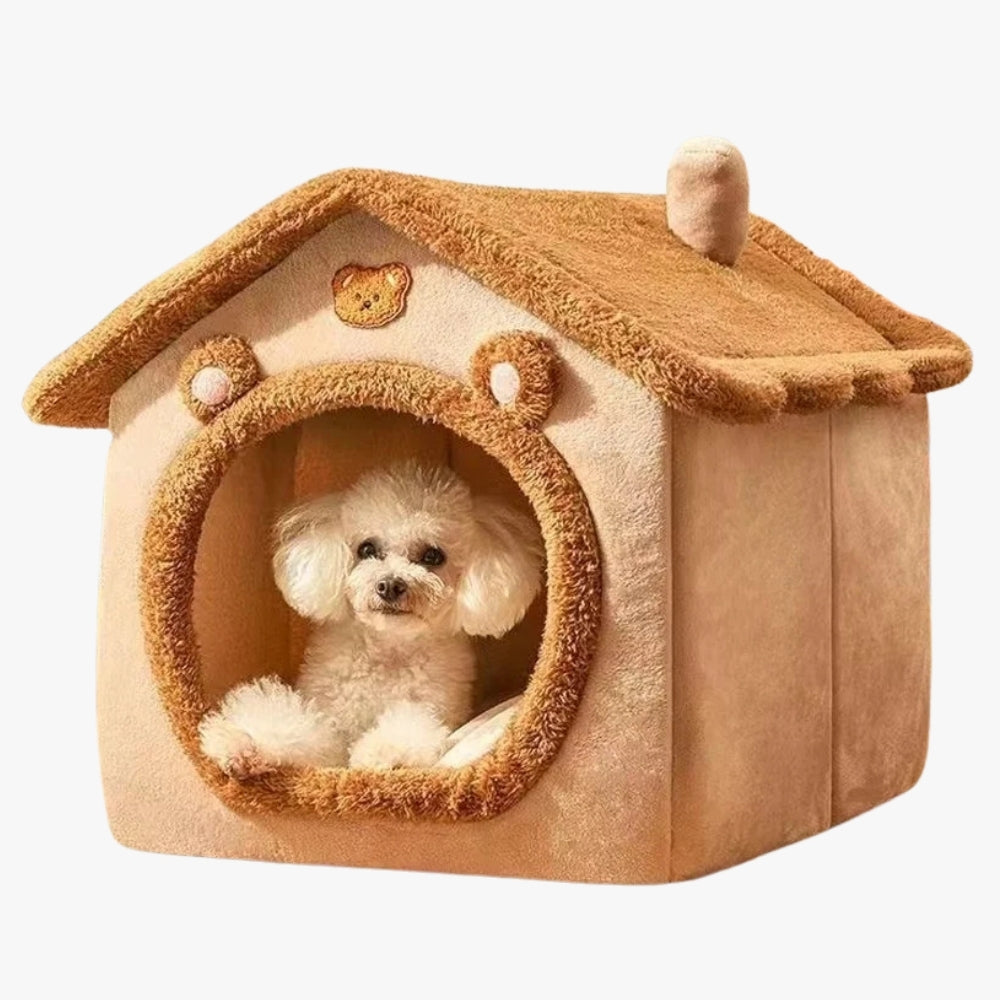 panier-niche-pour-chien-marron