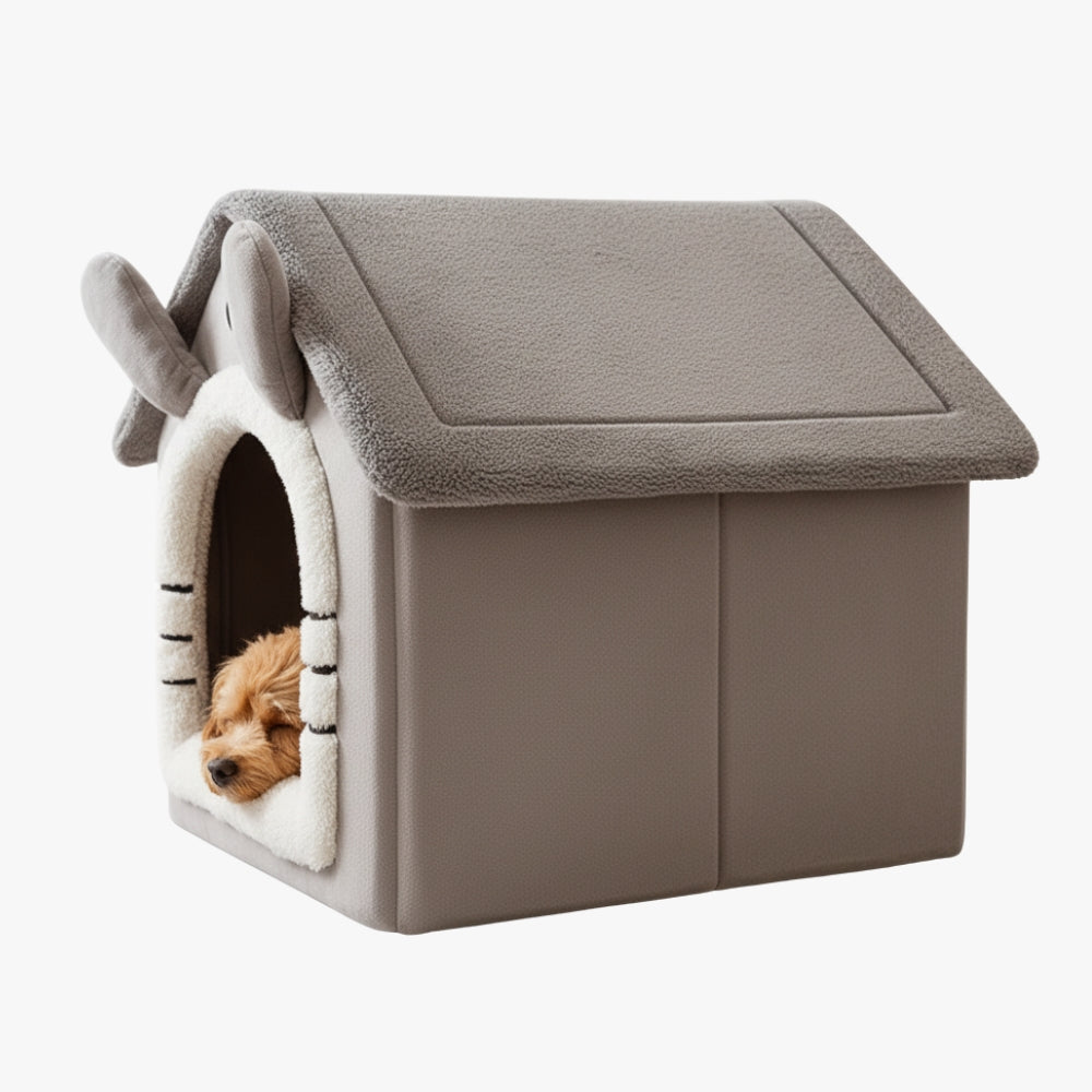 panier-niche-pour-petit-chien-gris-cote