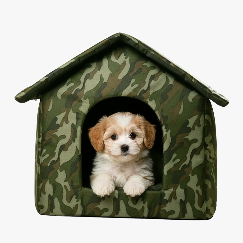 panier-niche-pour-petit-chien-impermeable-camouflage-face