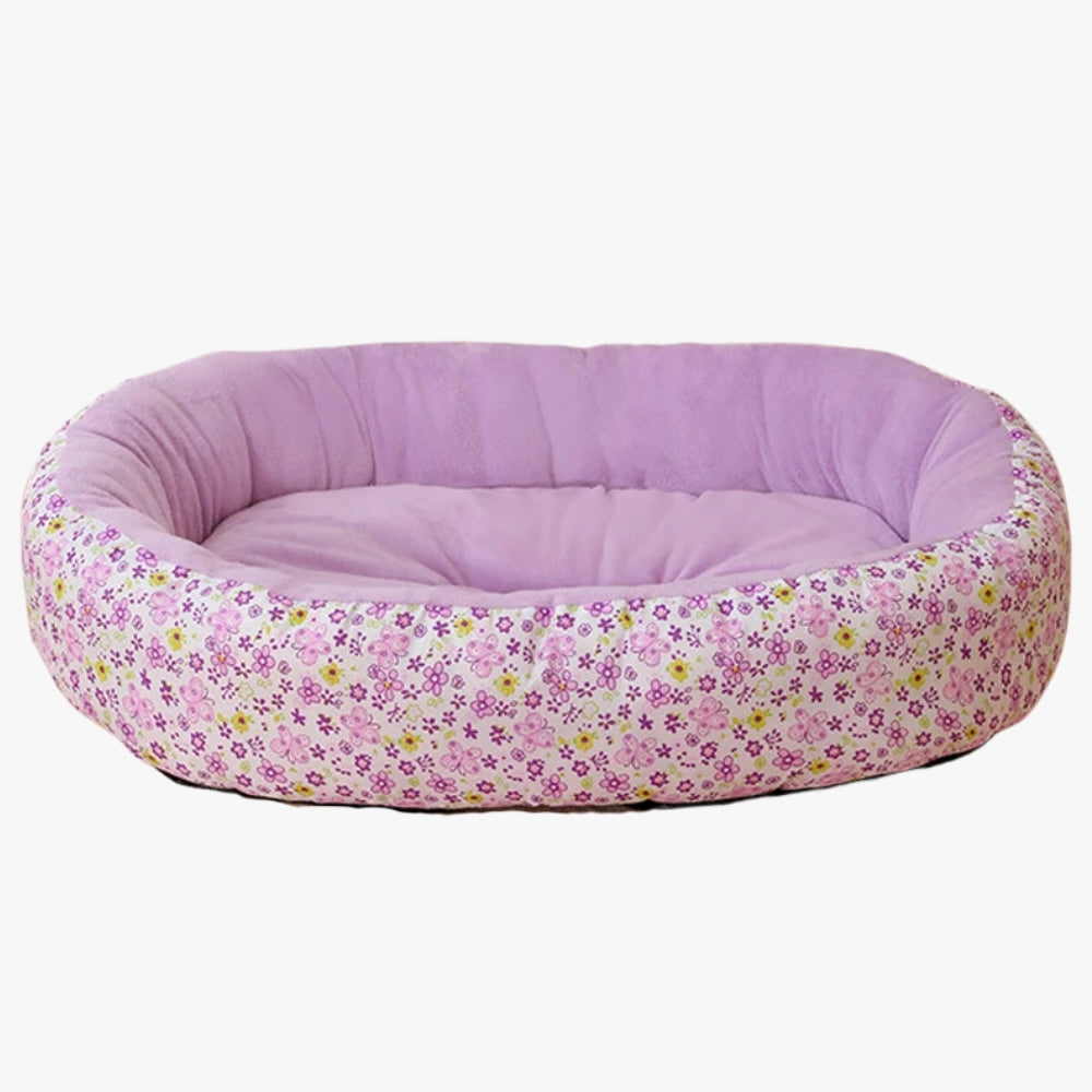 panier-pour-chien-a-fleurs-violet-vert