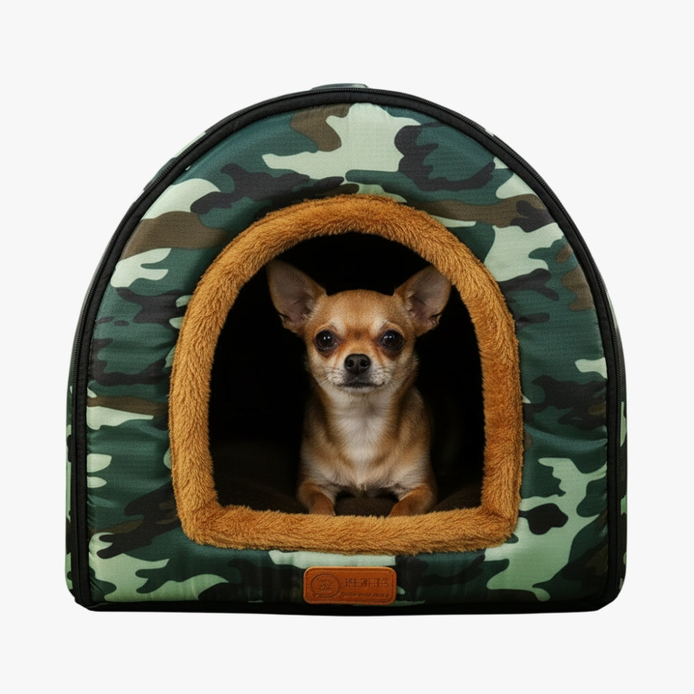 panier-pour-chien-camouflage-couvert-face