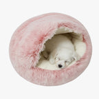 panier-pour-chien-chausson-a-fourrure-rose-dessus