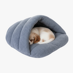 panier-pour-chien-chausson-gris