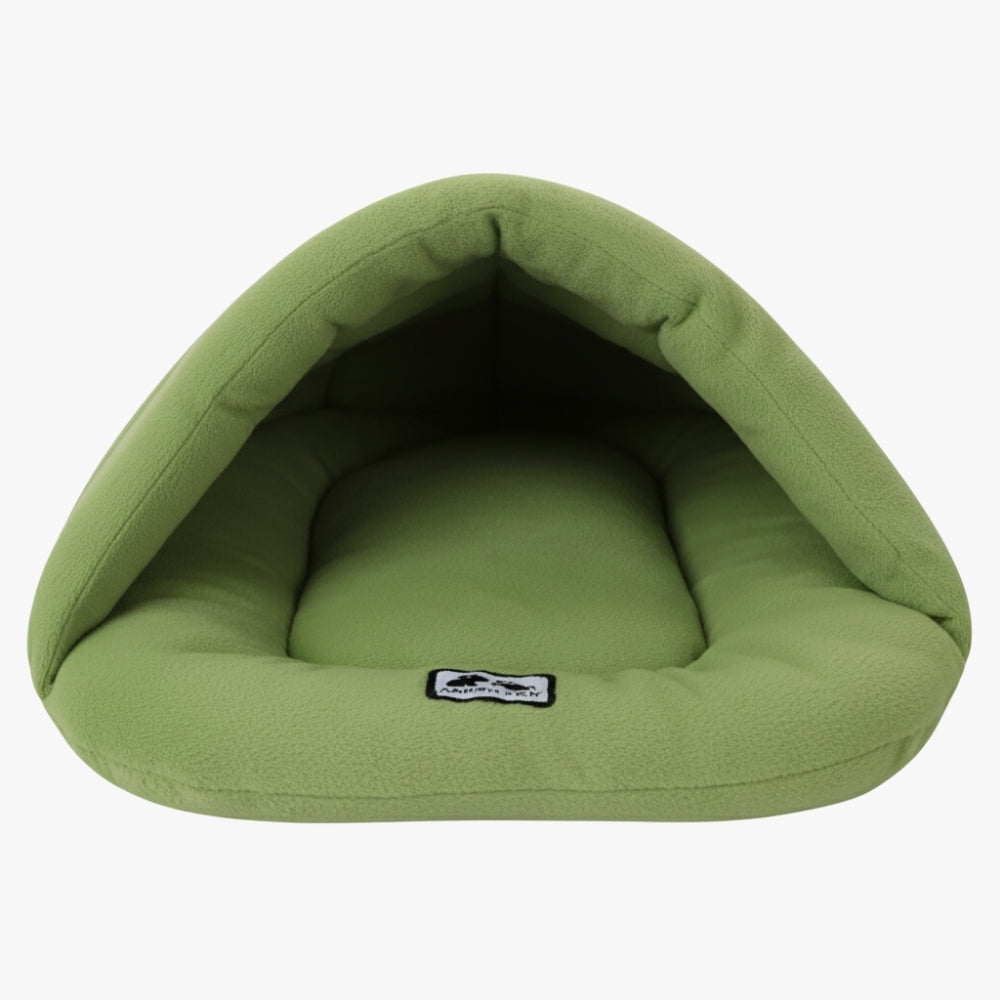 panier-pour-chien-chausson-vert-vide