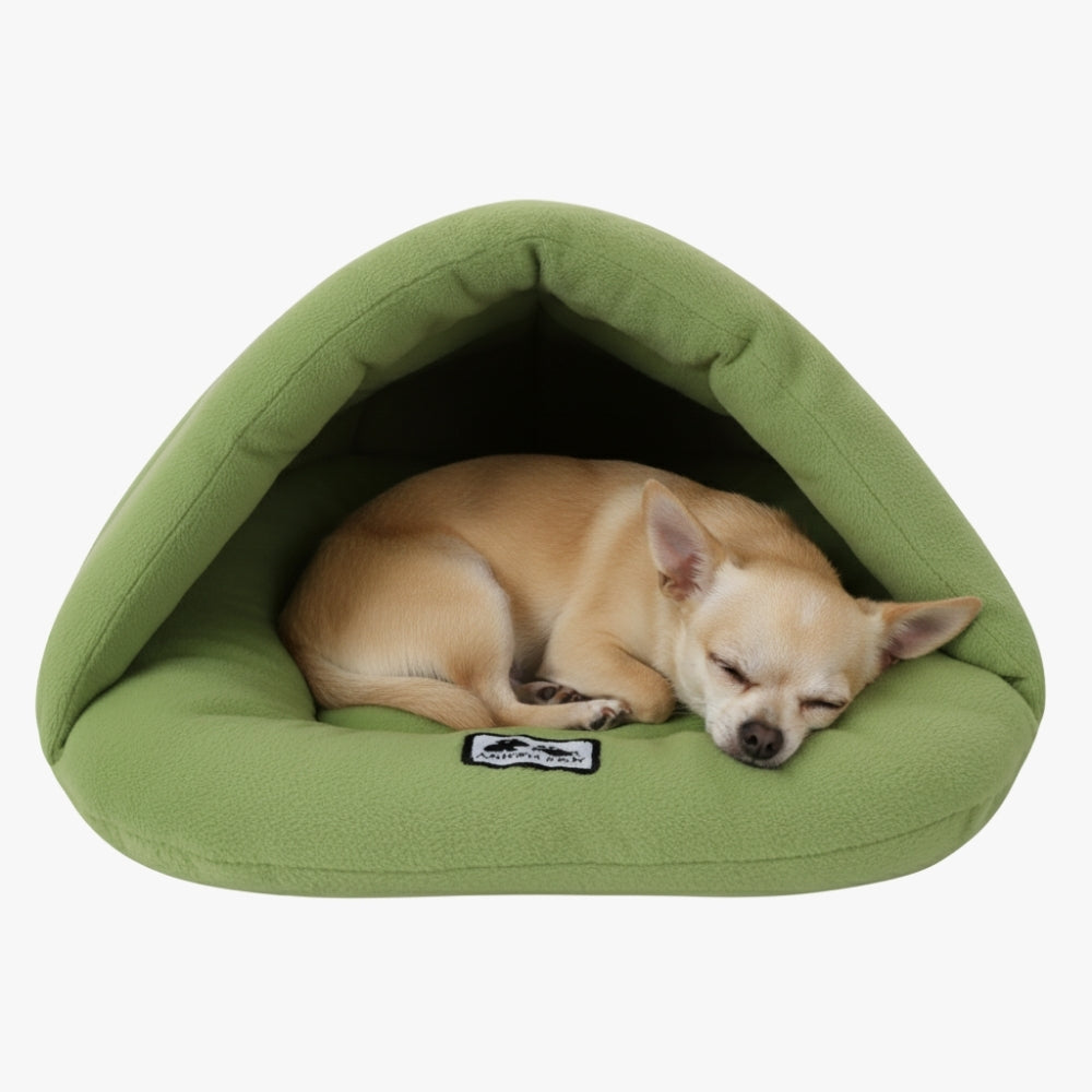 panier-pour-chien-chausson-vert